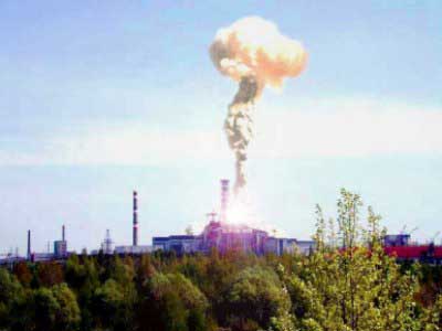 Взрыв и пожар на Чернобыльской АЭС