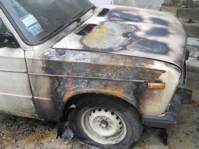 В Севастополе снова подожгли машину 