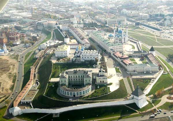 Казанский Кремль. На фото вид из вертолета.